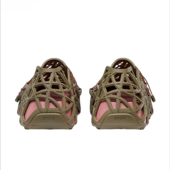 Christian Dior Sandals Lace-Up Cutout Sandal in Olive Green main image 6